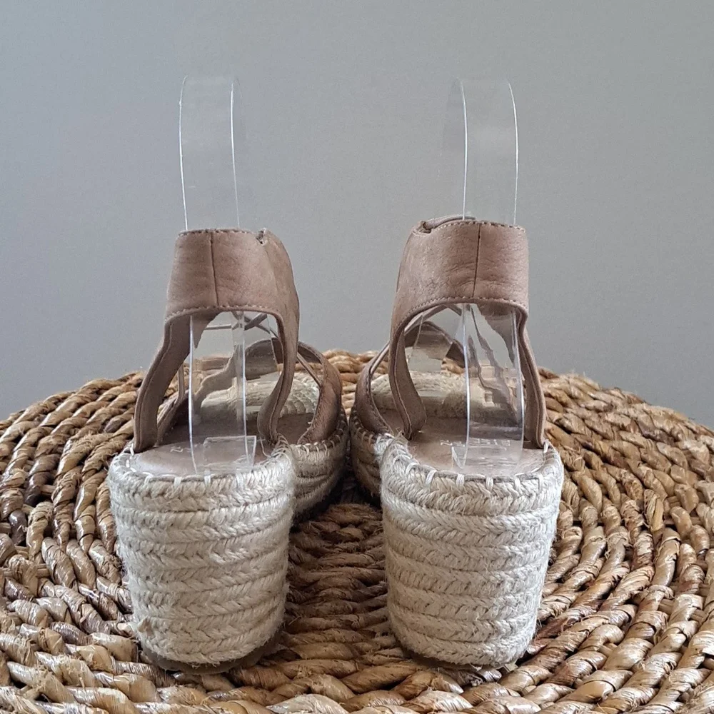 Eileen Fisher Womens Tan Nubuck Suede Whim 2.75